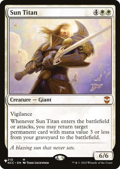 Sun Titan (NCC), The List Reprints 210/093