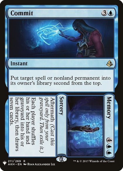 Commit // Memory, The List Reprints 211/269