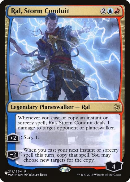 Ral, Storm Conduit, The List Reprints 211/264