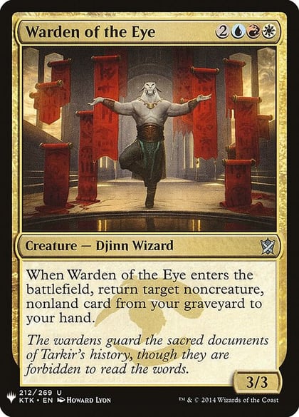 Warden of the Eye, The List Reprints 212