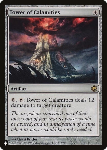 Tower of Calamities, The List Reprints 212/249