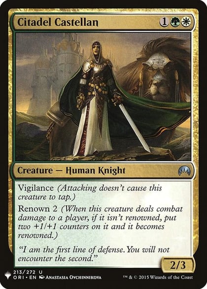 Citadel Castellan, The List Reprints 213