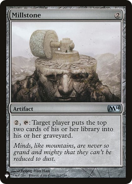 Millstone (M14), The List Reprints 213/249