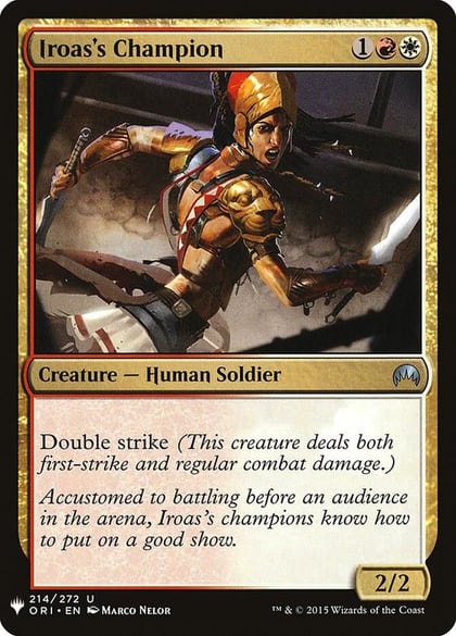 Iroas's Champion, The List Reprints 214