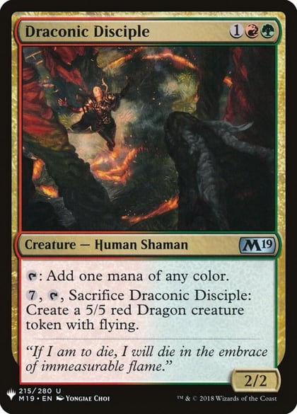 Draconic Disciple, The List Reprints 215