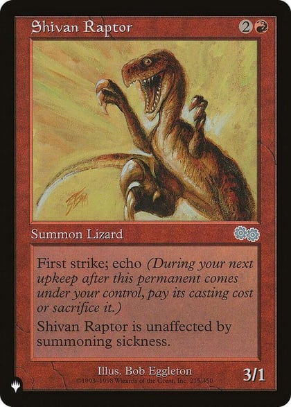 Shivan Raptor, The List Reprints 215/350
