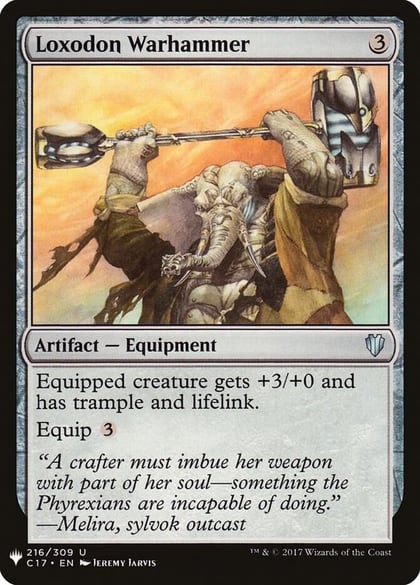 Loxodon Warhammer, The List Reprints 216