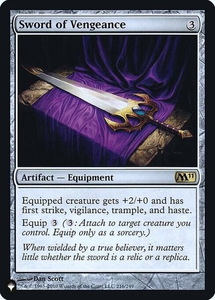 Sword of Vengeance, The List Reprints 216