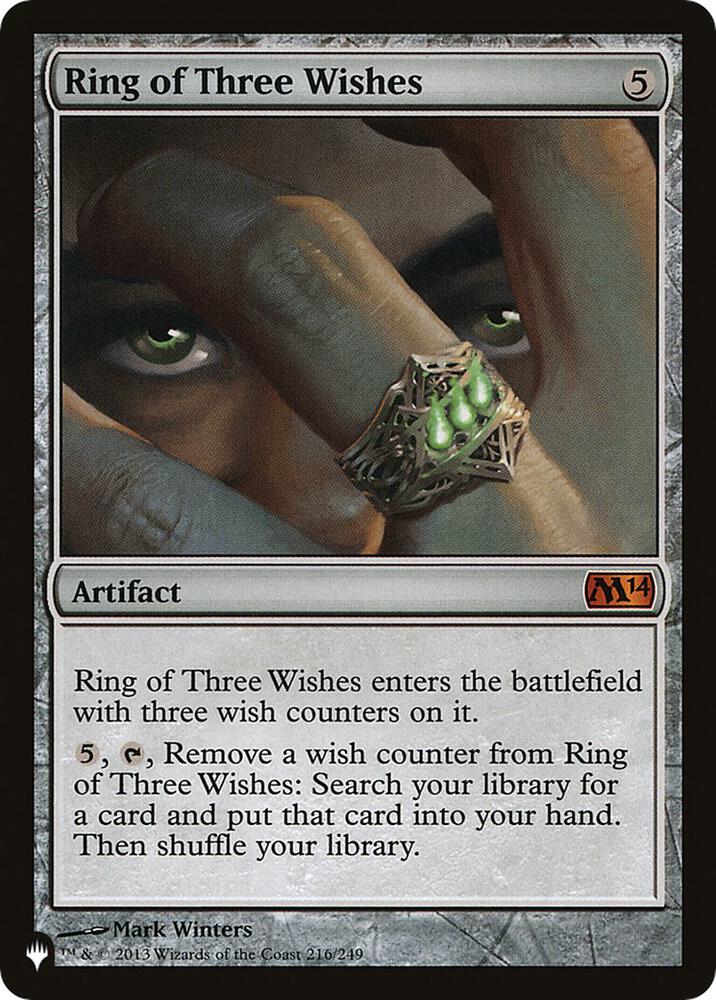 Ring of Three Wishes, The List Reprints 216/249