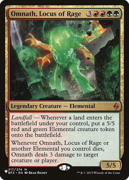 Omnath, Locus of Rage, The List Reprints 217/274