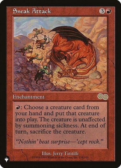 Sneak Attack, The List Reprints 218/350