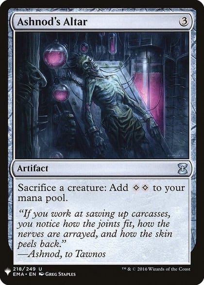 Ashnod's Altar, The List Reprints 218