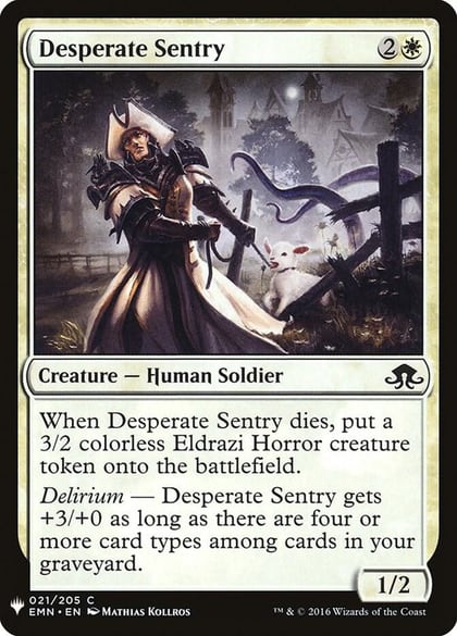 Desperate Sentry, The List Reprints 21