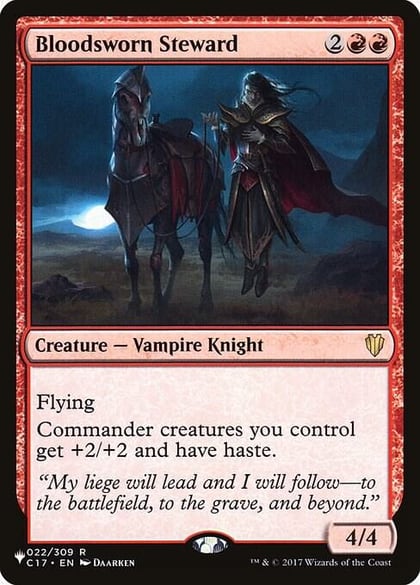 Bloodsworn Steward, The List Reprints 22