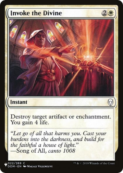Invoke the Divine, The List Reprints 22