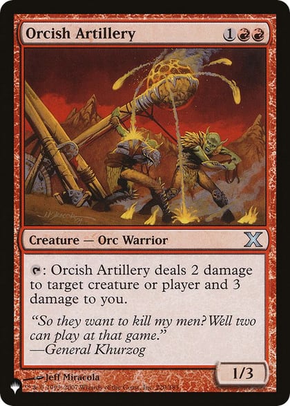 Orcish Artillery, The List Reprints 220/383