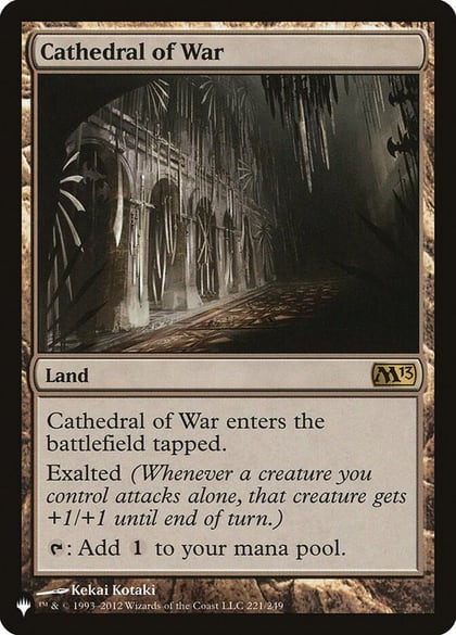 Cathedral of War, The List Reprints 221/249