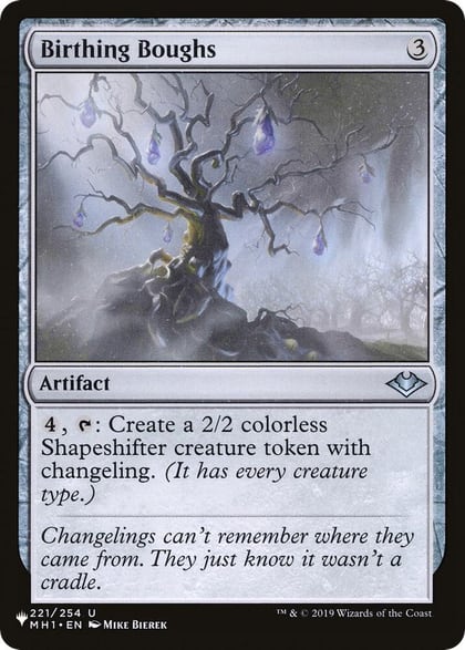 Birthing Boughs, The List Reprints 221/254