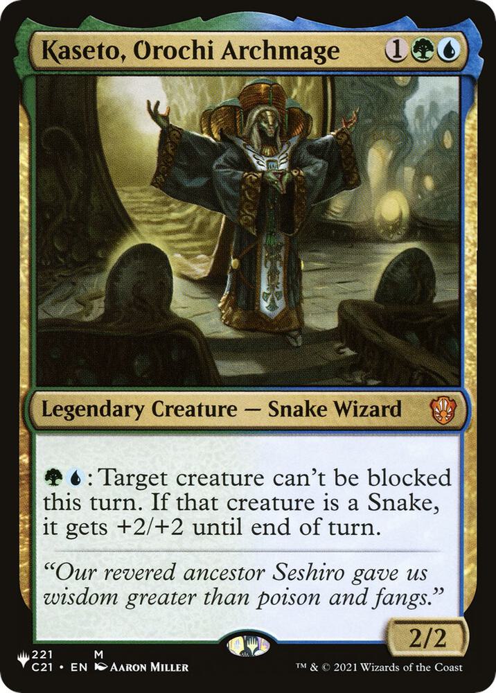 Kaseto, Orochi Archmage, The List Reprints 221/081