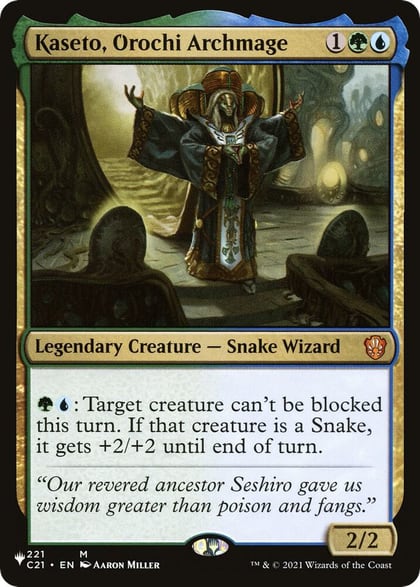 Kaseto, Orochi Archmage, The List Reprints 221/081