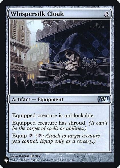 Whispersilk Cloak (M11), The List Reprints 221