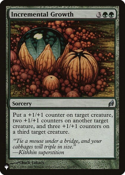 Incremental Growth, The List Reprints 221/301