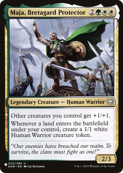 Maja, Bretagard Protector, The List Reprints 222/285