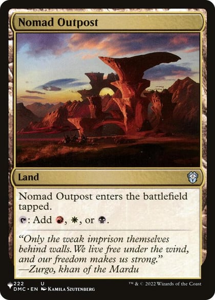 Nomad Outpost, The List Reprints 222/048