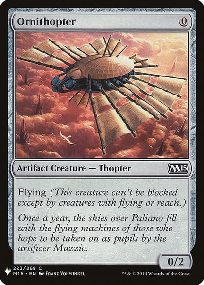 Ornithopter, The List Reprints 223