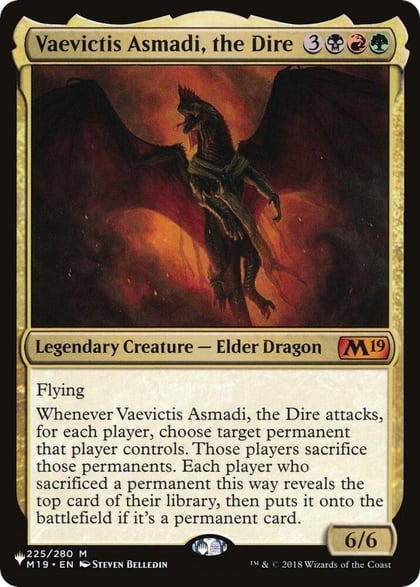 Vaevictis Asmadi, the Dire, The List Reprints 225/280