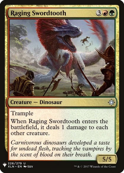 Raging Swordtooth, The List Reprints 226