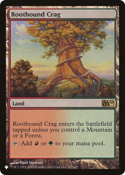Rootbound Crag, The List Reprints 227/249