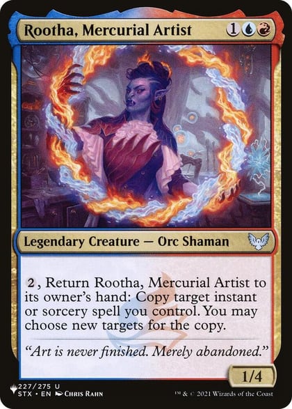 Rootha, Mercurial Artist, The List Reprints 227/275