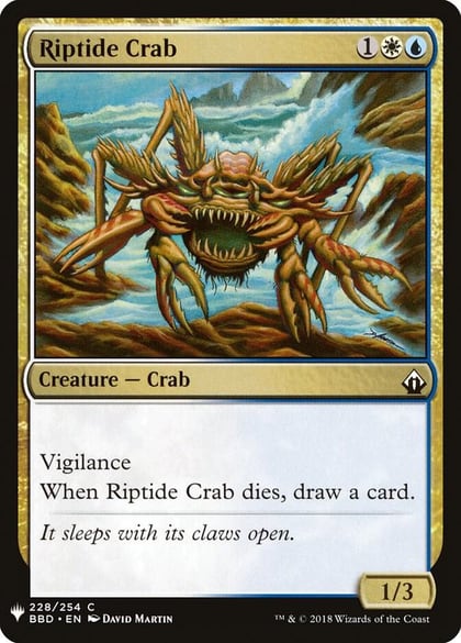Riptide Crab, The List Reprints 228