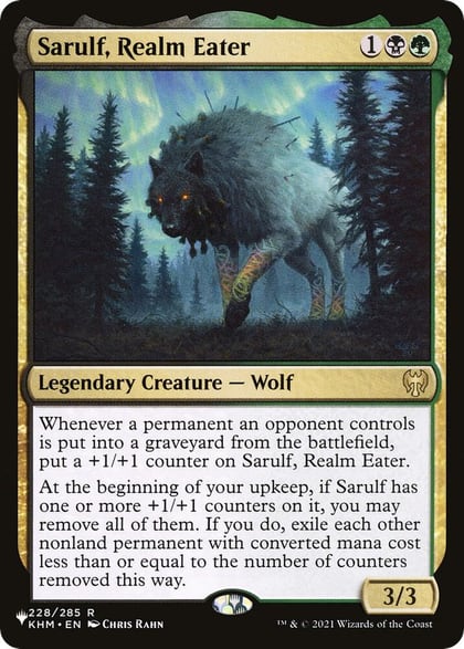 Sarulf, Realm Eater, The List Reprints 228/285