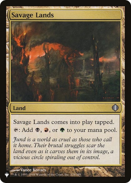 Savage Lands, The List Reprints 228