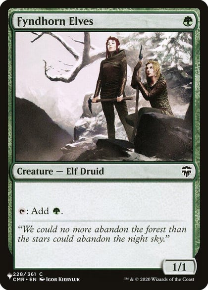 Fyndhorn Elves, The List Reprints 228/361