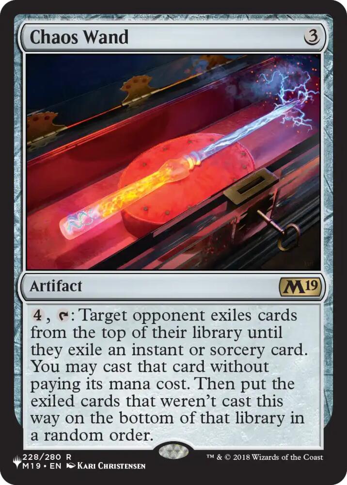 Chaos Wand, The List Reprints 228