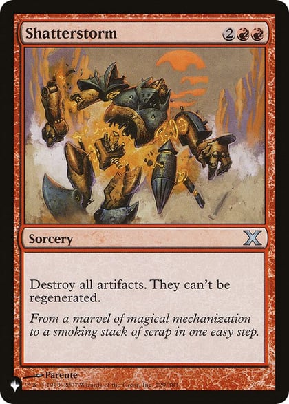 Shatterstorm, The List Reprints 229/383