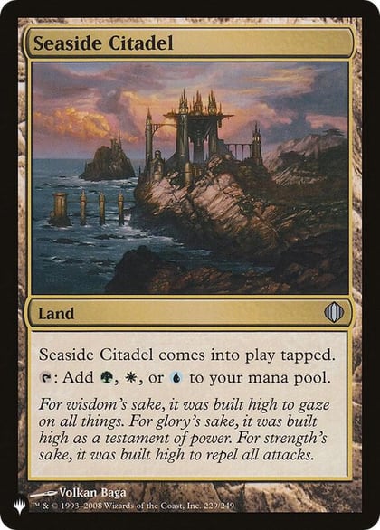 Seaside Citadel (ALA), The List Reprints 229