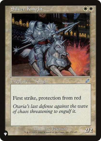 Silver Knight, The List Reprints 23/143