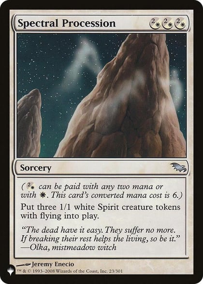 Spectral Procession, The List Reprints 23/301