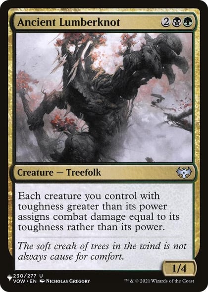 Ancient Lumberknot, The List Reprints 230/277