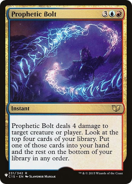 Prophetic Bolt, The List Reprints 231/342