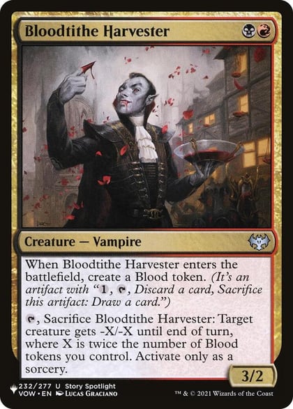 Bloodtithe Harvester, The List Reprints 232/277