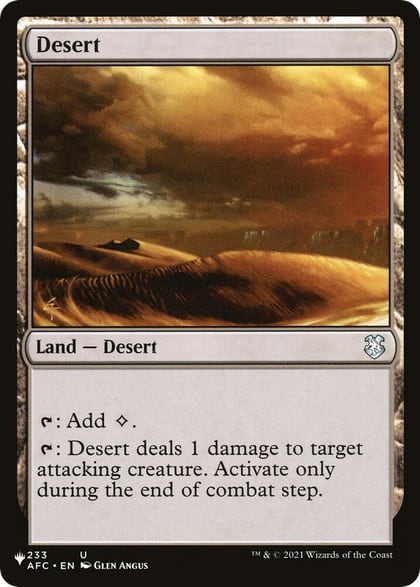 Desert, The List Reprints 233/062