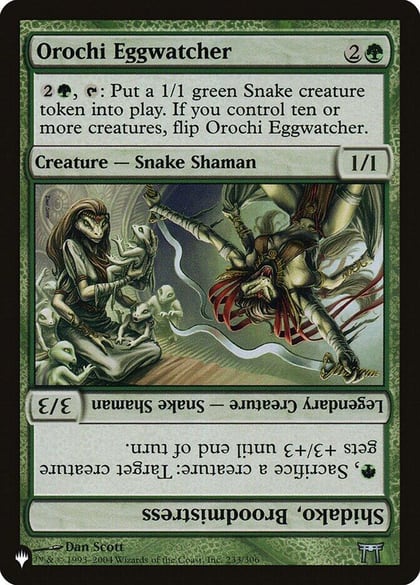 Orochi Eggwatcher // Shidako, Broodmistress, The List Reprints 233/306