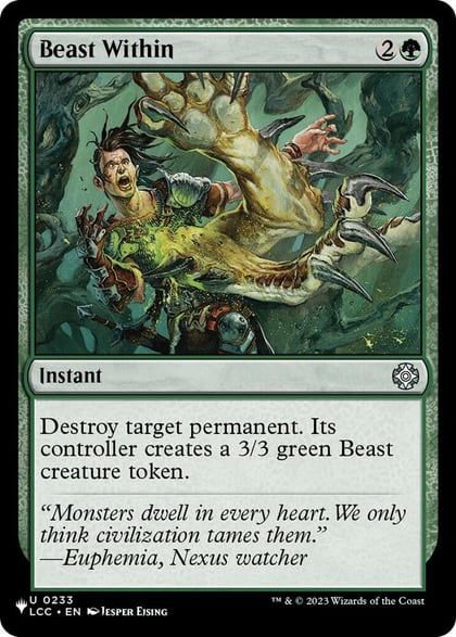Beast Within (LCC), The List Reprints 233
