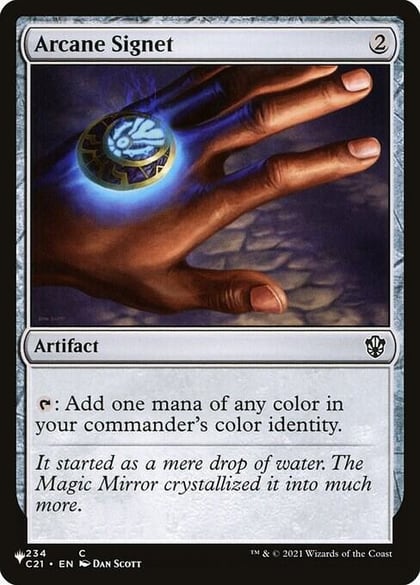 Arcane Signet (C21), The List Reprints 234