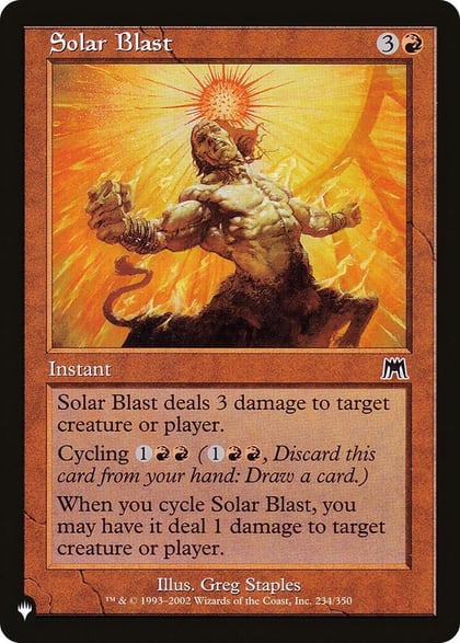 Solar Blast, The List Reprints 234/350